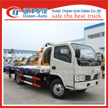 Dongfeng 4X2 7ton flatbed road wrecker